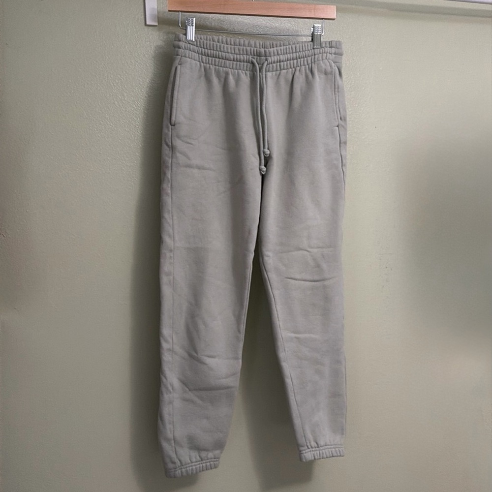 TNA Cozy Fleece Sweatpants in Light Green
